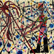 Mosquitoes, 2019. Acrylic_Canvas, 48 x 60 in