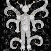 Cosmic Angel, Constellation 1, 2019. Acrylic on canvas, 60 x 48 inches.