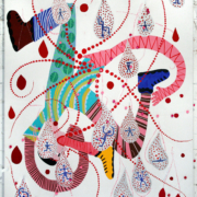Hunting, 2013. Acrylic on canvas, 40 x 30 inches.