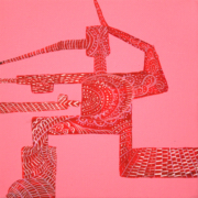 Molotov 3, 2013. Acrylic on canvas, 6 x 6 inches.