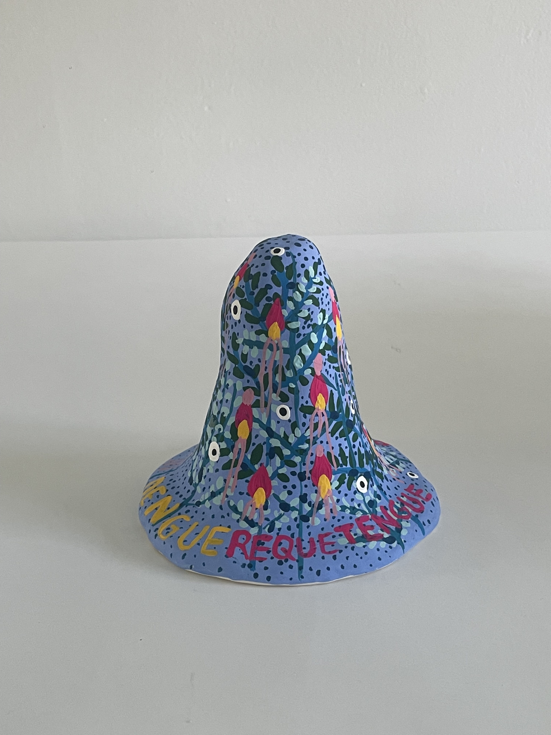 Fruit 1 (Denguerequetenge 2), 2022. Acrylic on ceramic, 5-1/2 x 5-1/2 x 5-1/2 inches.