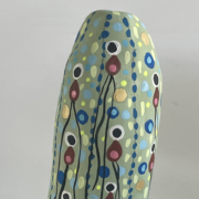 Fruit 5, 2022 (thumbnail). Acrylic on ceramic, 6-3/4 x 3 x 3 inches.