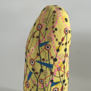 Fruit 8, 2022 (thumbnail). Acrylic on ceramic, 6 x 3 x 3 inches.