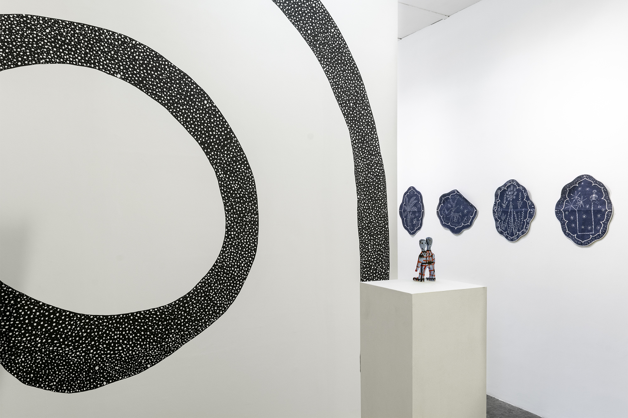 Installation view, Ornamento y Delito (Ornament and Crime), 2022.