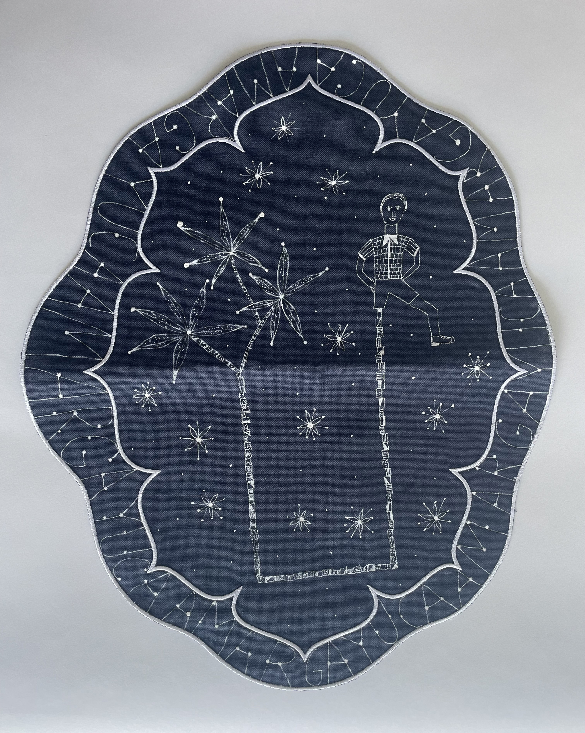 Yuca Amarga, 2022. Acrylic on linen, 18-1/2 x 15-1/2 inches.