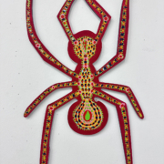 Ant 2, 2024. Acrylic on aluminum composite material (ACM), 16x10 inches.