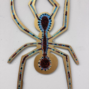 Ant 4, 2024. Acrylic on aluminum composite material (ACM), 18x10 inches.