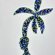 Bananal, 2024. Acrylic on aluminum composite material (ACM), 35 x 17 inches.