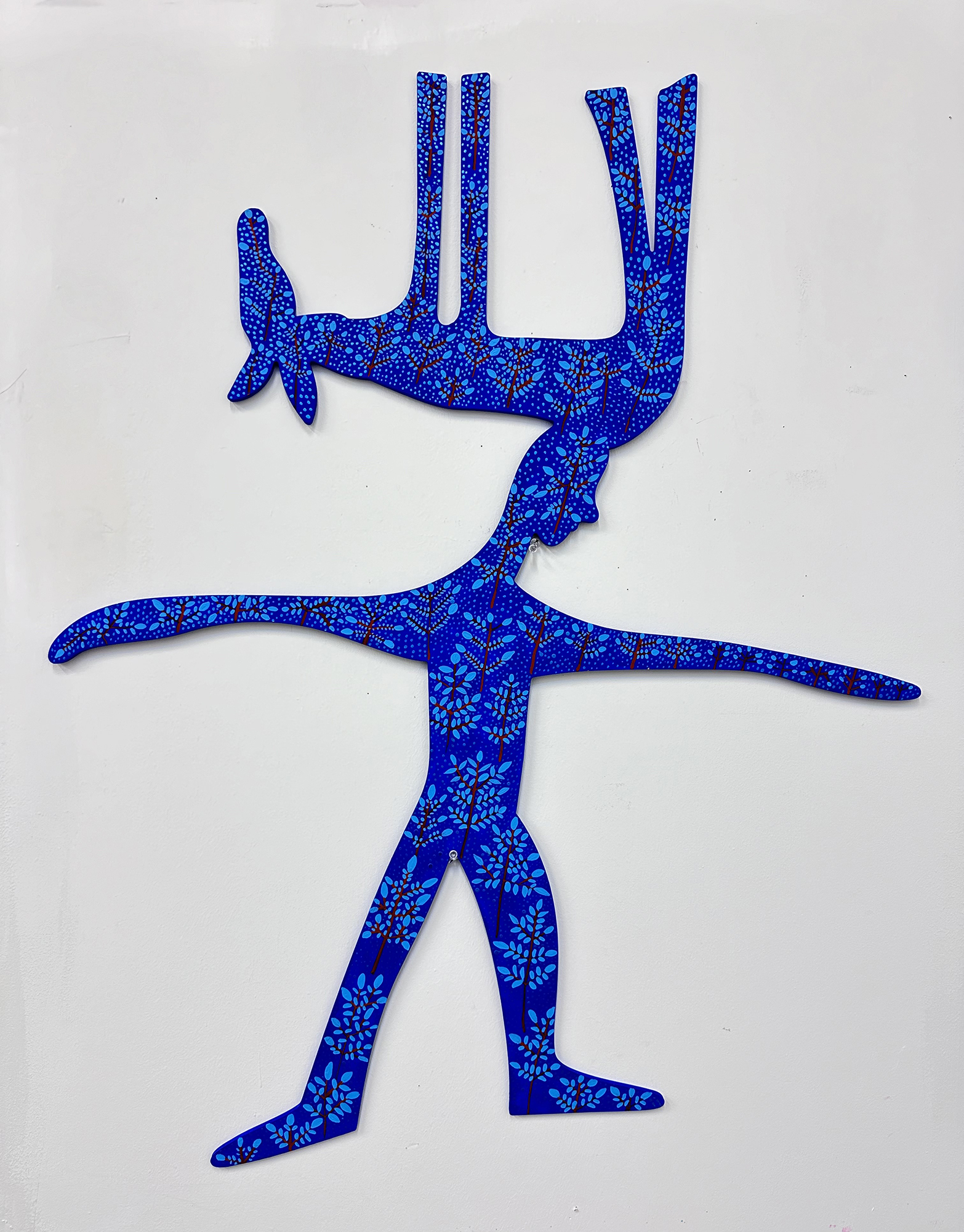 SSL12 - Blue Rider Blue Rider, 2024. Acrylic on aluminum composite material (ACM), 36 x 30 inches.