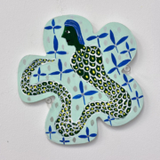 Campanita 6, 2024. Acrylic on aluminum composite material (ACM), 7 x 7 inches.