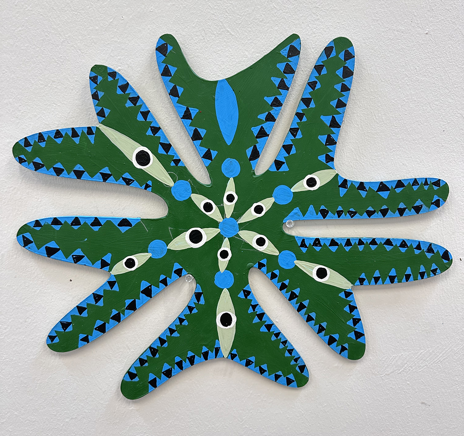 SMD 1, 2024. Acrylic on aluminum composite material (ACM), 13 x 16 inches.