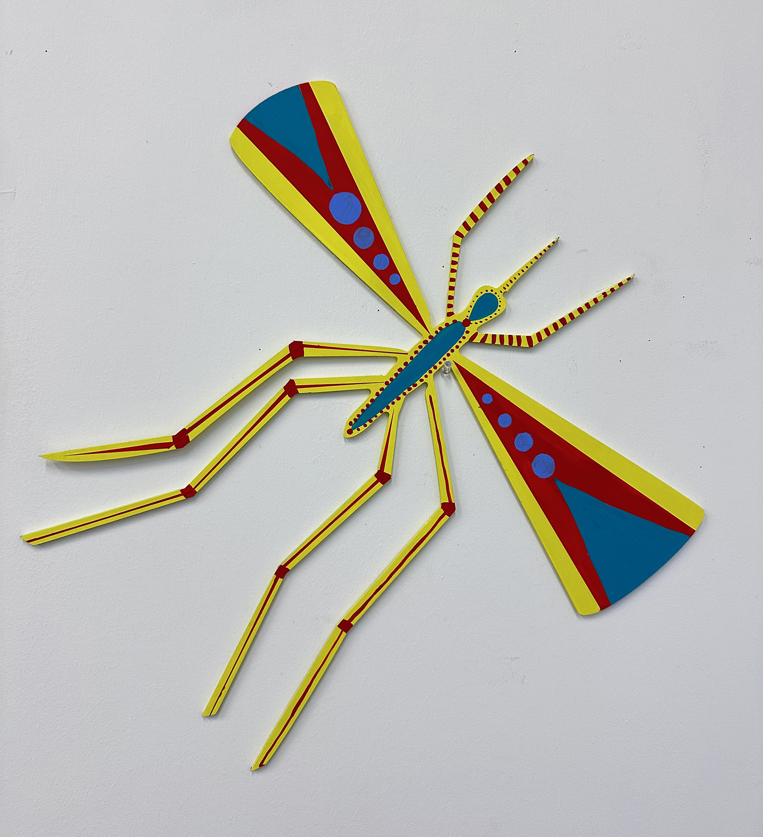 SSL52 - Zancudo 4 Zancudo 4, 2024. Acrylic on aluminum composite material (ACM), 20 x 20 inches.
