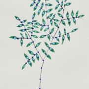 Acacia, 2024. Acrylic gouache on paper, 12 x 9 inches.