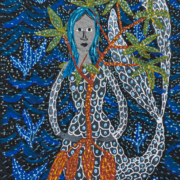 Yuca Amarga 2, 2024. Acrylic gouache on paper, 9 x 7 inches.
