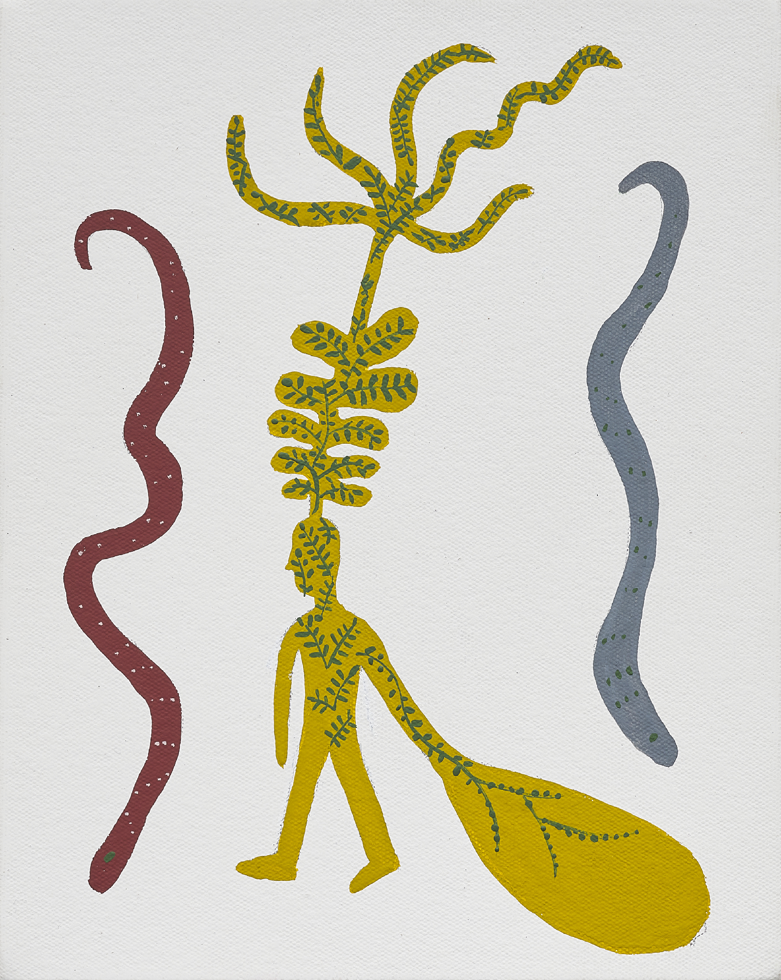 Equilibrium 22, 2024. Acrylic gouache on canvas, 11 x 9 inches.