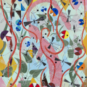 El Bosque (Shedding Skin), 2025. Acylic on canvas, 60 x 48 inches.