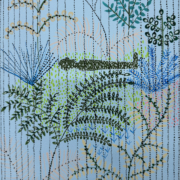 Blue Trail, 2025. Acylic on canvas, 10 x 8 inches.