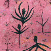 Red Trail, 2025. Acylic on canvas, 10 x 8 inches.